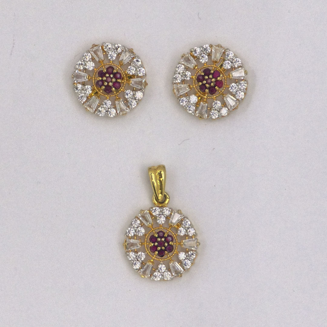 Ruby Sunburst Adornment Set